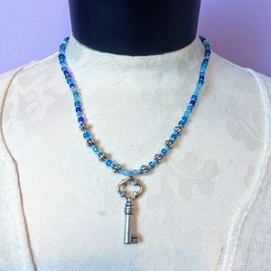 Piece #121 "Treasure Key" Handmade Jewelry Set